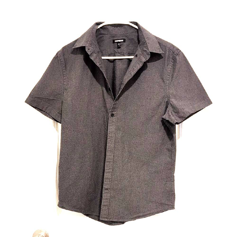 Express Charcoal Button Down Shirt